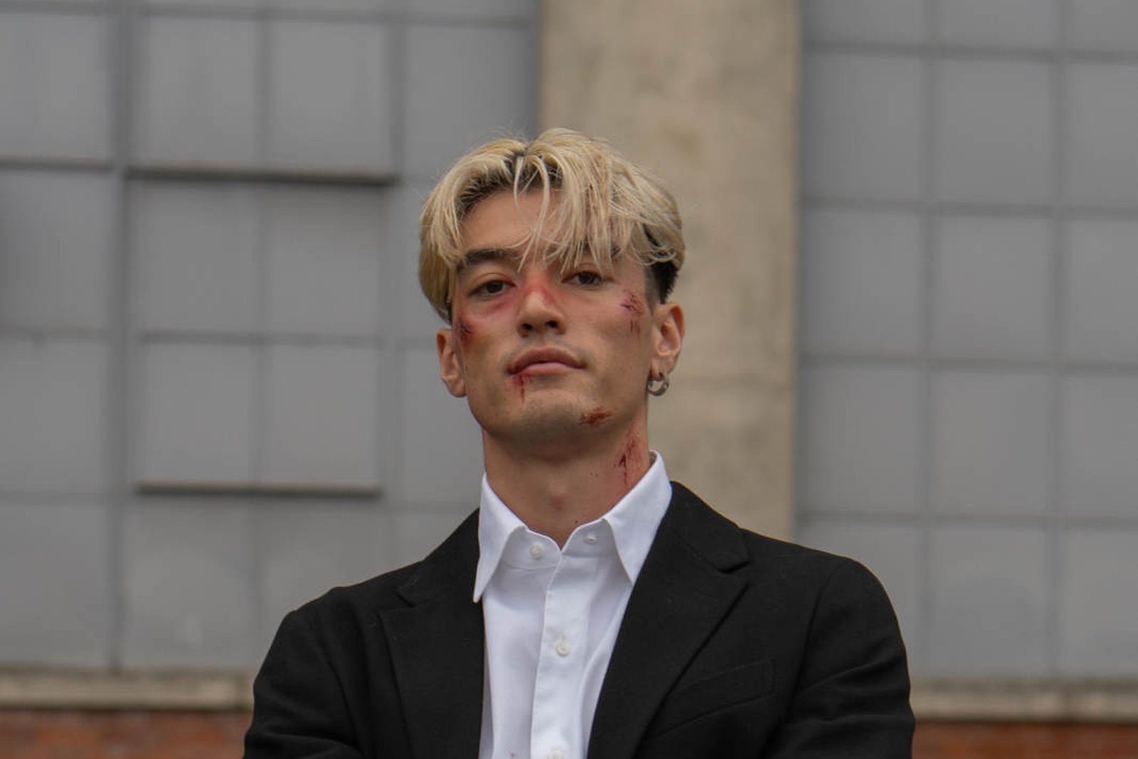 Press portrait of Charlie Sparks from the Power Up album campaign